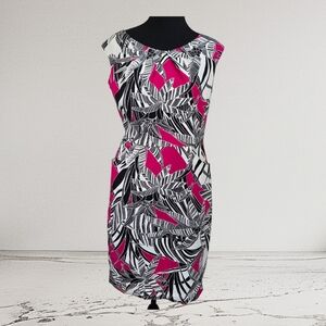 Cleo Black and Pink Dress With Front Pockets Size 8